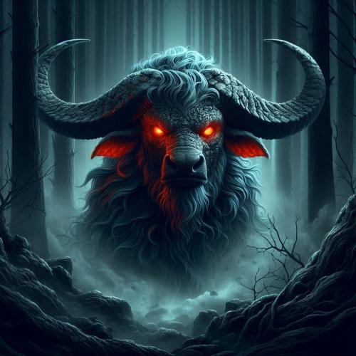 bull-flaming-eyes-freewebnuaiart