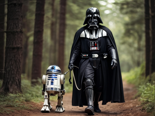 darth-vader-and-r2-d2-taking-a-stroll-freewebnuaiart