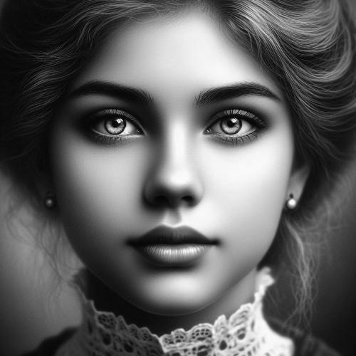 monocrome-teenage-girl-portrait-freewebnuaiart