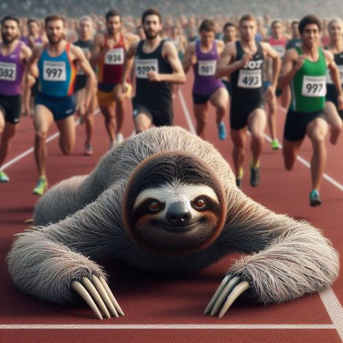 sloth-in-race