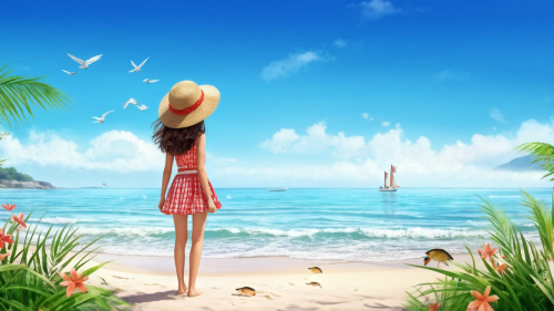 beach-scene-2-freewebnuaiart