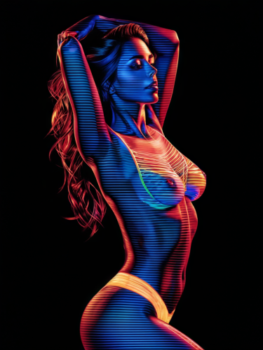 neon-girl-freewebnuaiart