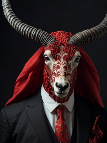 red-and-black-bubalus-freewebnuaiart