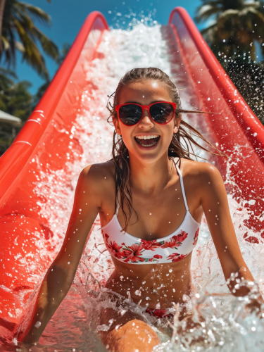 sunglass-girl-in-waterslide-freewebnuaiart
