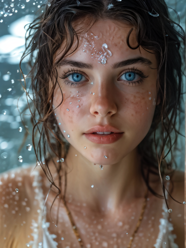 water-droplets-girl-freewebnuaiart