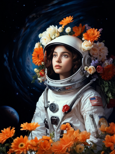 astronaut-with-flowers-freewebnuaiart