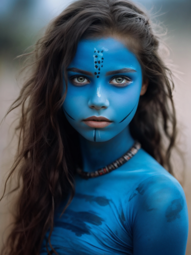blue-face-portrait-freewebnuaiart