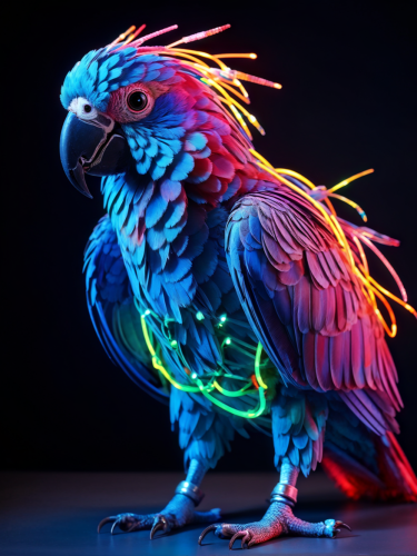 neon-parrot-freewebnuaiart