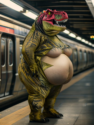 obese-t-rex-freewebnuaiart