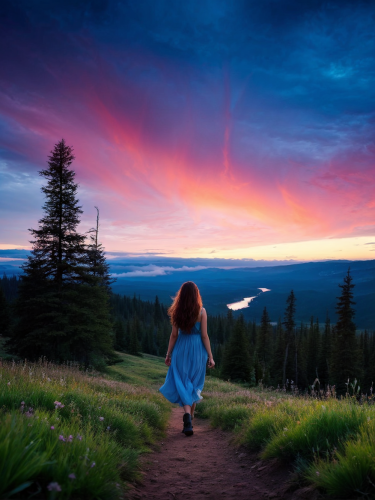 sunset-girl-freewebnuaiart