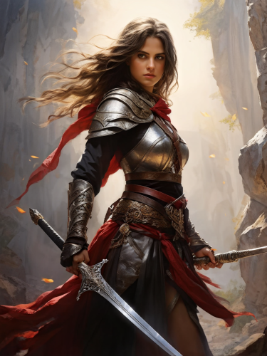 warrior-girl-with-sword-freewebnuaiart