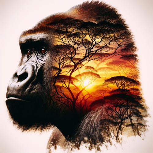 african-animal-gorilla01-freewebnu-digital-art