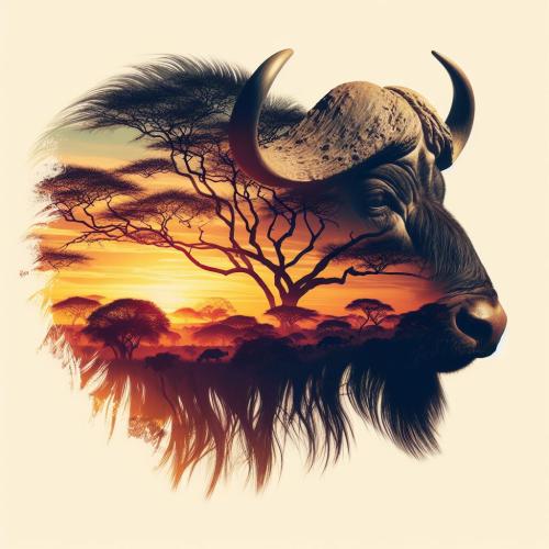 african-animal-wilderbeast02-freewebnu-digital-art