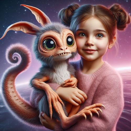 girl-and-alien-pet-freewebnu-digital-art-002