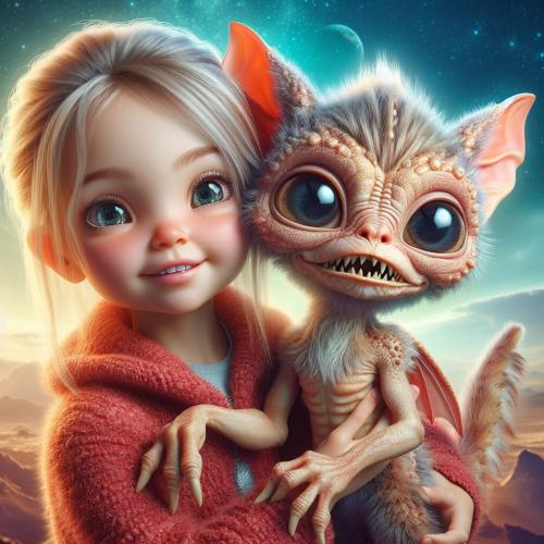 girl-and-alien-pet-freewebnu-digital-art-010