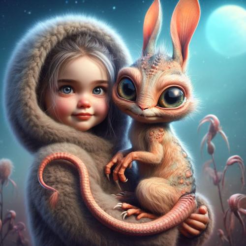 girl-and-alien-pet-freewebnu-digital-art-011