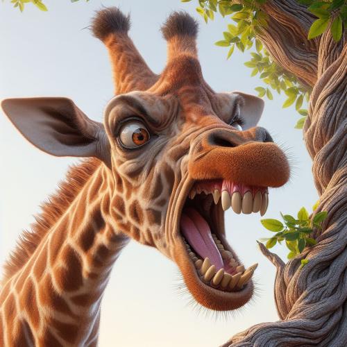 angry-animal-giraffe-freewebnu-digital-art