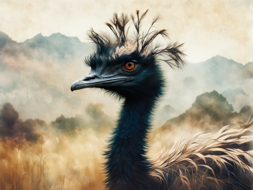 australian-fauna-emu-freewebnu-digital-art
