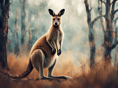 australian-fauna-kangaroo-freewebnu-digital-art