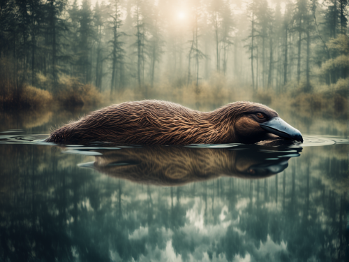 australian-fauna-platypus-freewebnu-digital-art