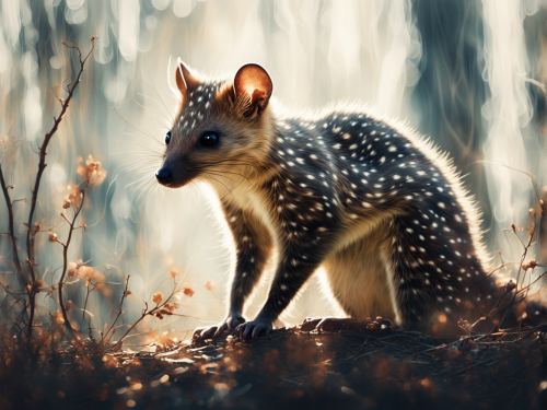 australian-fauna-spotted-quoll-freewebnu-digital-art