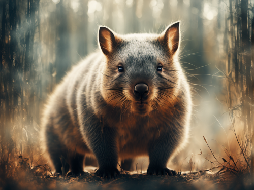 australian-fauna-wombat-freewebnu-digital-art