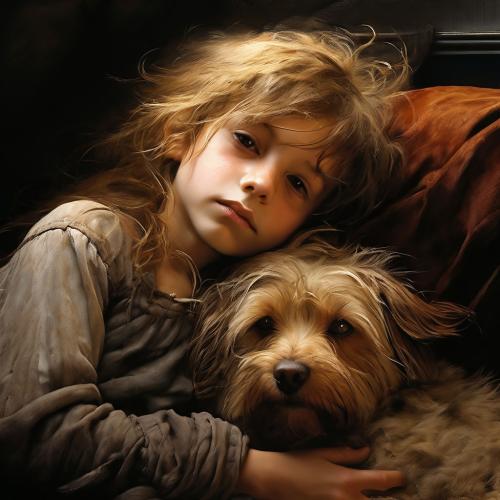 child-and-dog-freewebnu-digital-art-001