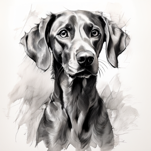 dog-breeds-weimaraner-01-freewebnu-digital-art