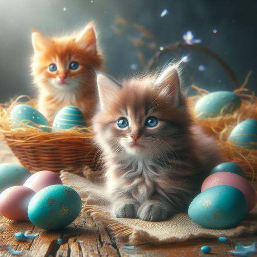 easteregg-and-kitten-2-freewebnu-digital-art-002