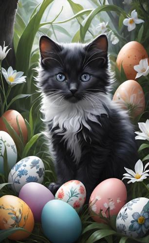 easteregg-and-kitten-freewebnu-digital-art-013