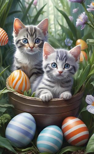 easteregg-and-kitten-freewebnu-digital-art-014