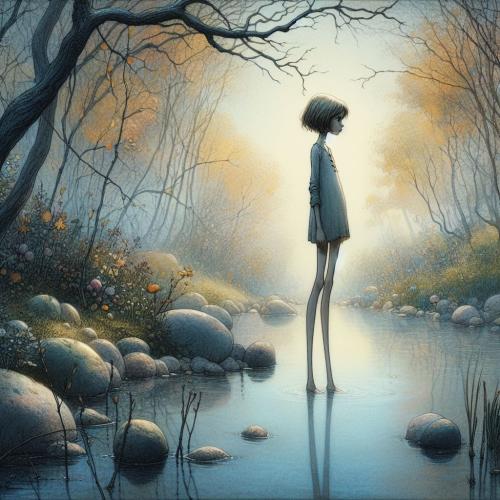 girl-at-pond-freewebnu-digital-art-004