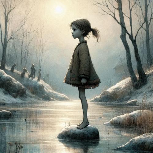 girl-at-pond-freewebnu-digital-art-010