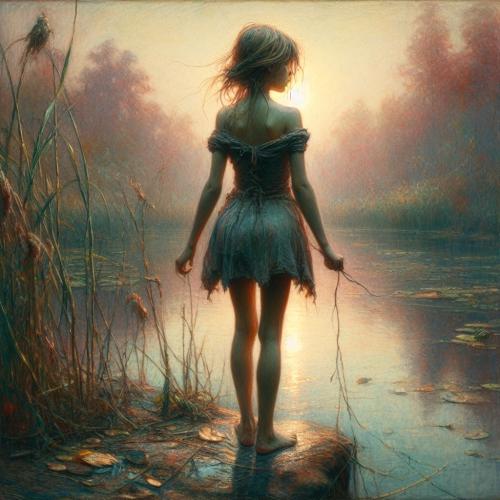 girl-at-pond-freewebnu-digital-art-012