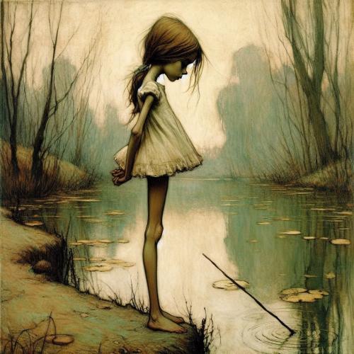 girl-at-pond-freewebnu-digital-art-013