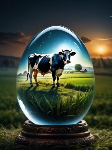 glass-egg-cow-freewebnu-digital-art