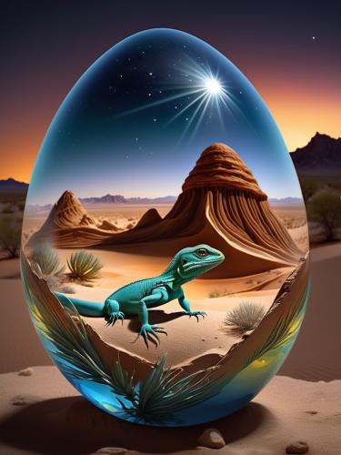 glass-egg-lizard-freewebnu-digital-art