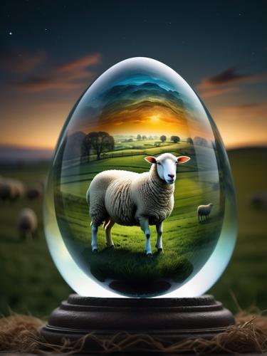 glass-egg-sheep-freewebnu-digital-art