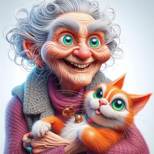 old-lady-and-pet-freewebnu-digital-art-004