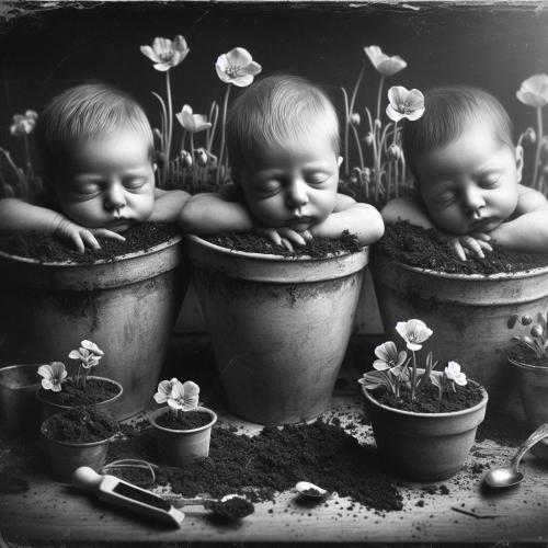 babies-in-flowerpots-freewebnu-digital-art-003