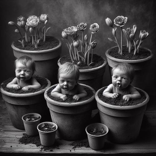 babies-in-flowerpots-freewebnu-digital-art-005