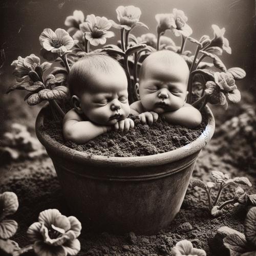 babies-in-flowerpots-freewebnu-digital-art-006