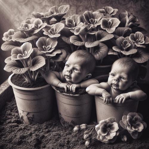 babies-in-flowerpots-freewebnu-digital-art-009