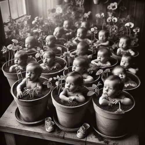 babies-in-flowerpots-freewebnu-digital-art-011