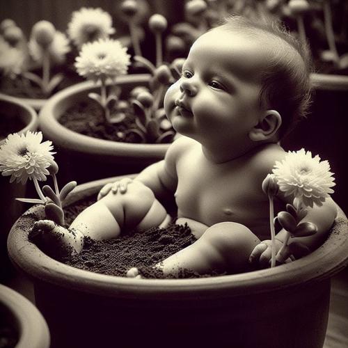 babies-in-flowerpots-freewebnu-digital-art-012
