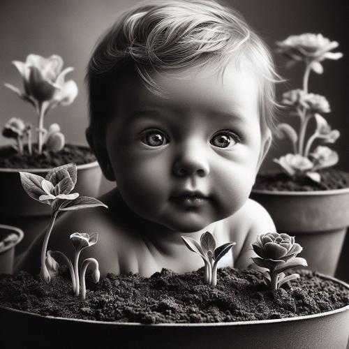babies-in-flowerpots-freewebnu-digital-art-013