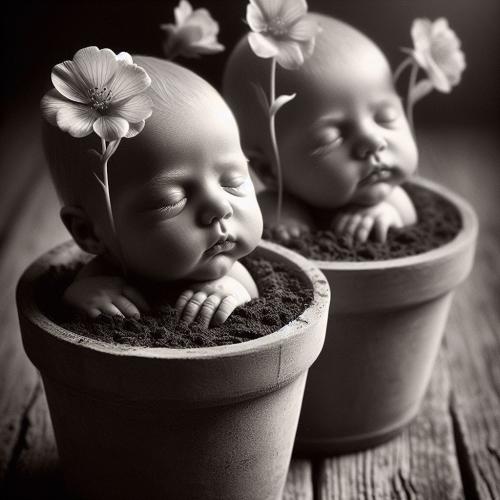 babies-in-flowerpots-freewebnu-digital-art-014