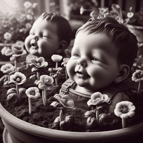 babies-in-flowerpots-freewebnu-digital-art-023