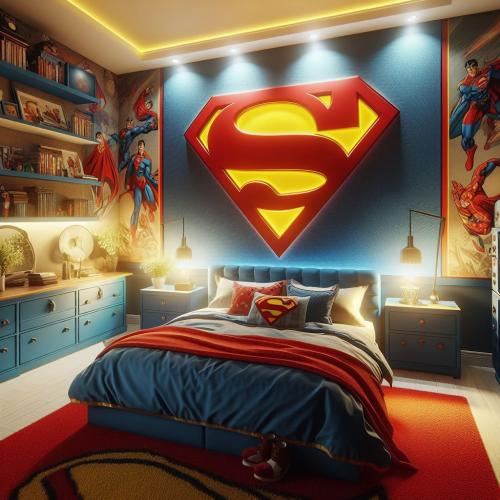 Superman-bedroom-freewebnu-digital-art