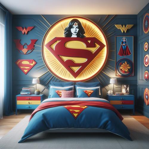 Superwoman-bedroom-freewebnu-digital-art